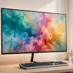 4K monitor on a clean modern desk setup
