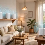 Best mesh Wi-Fi systems 2026 in a modern living room