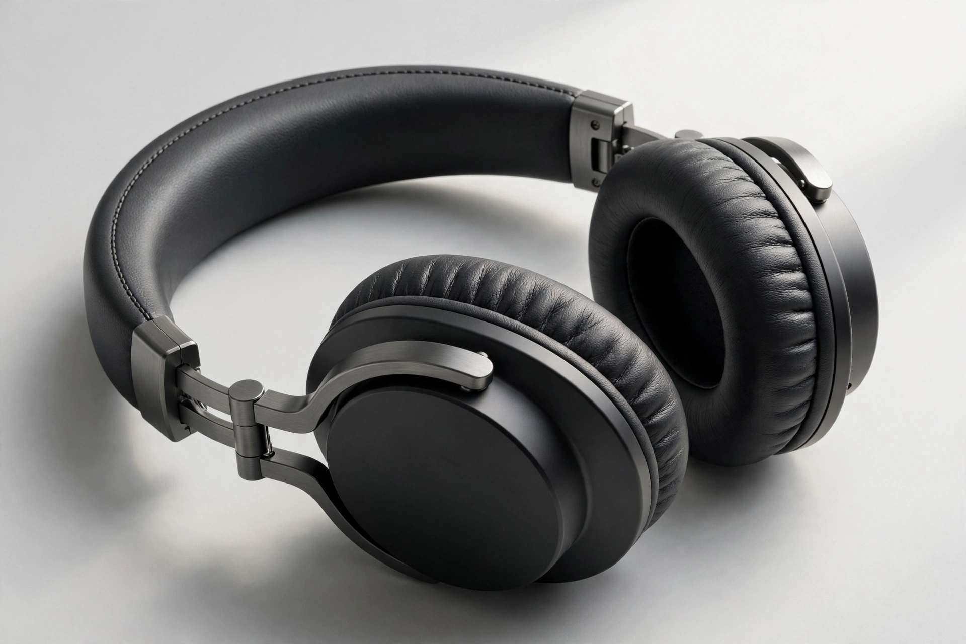 Premium over-ear noise-cancelling headphones on a clean studio backdrop